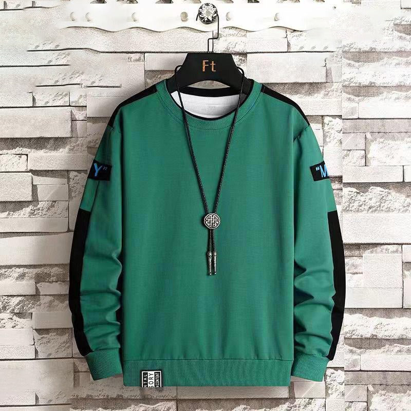 Full Sleeve Round Neck Dual Color Fashion Pullover for Men