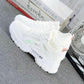 Solid Wedge High Top Fashion Sneaker for Women