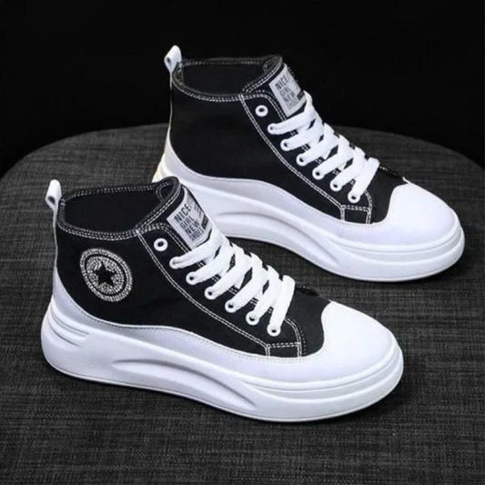 High Top Fashion Rubber Sole Canvas for Women