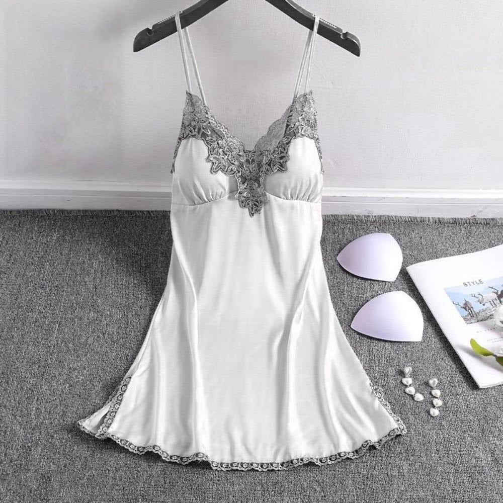 New Ice Silk Summer Fashion Nightdress for Women