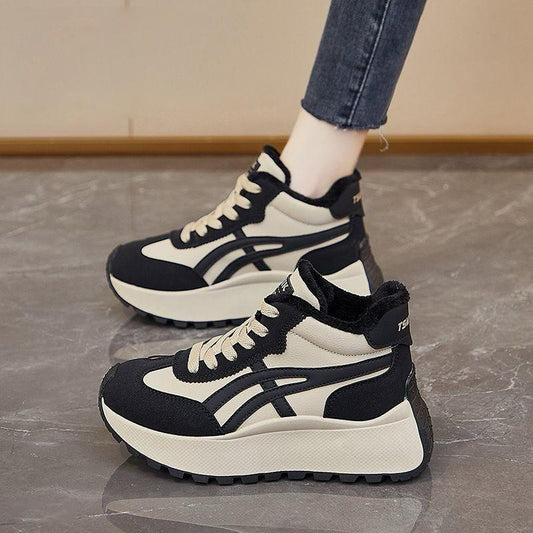 Wedge Ankle Lace Up Casual Sneakers for Women