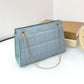 Leather Solid Chained Hand Shoulder Crossbody Bag for Women