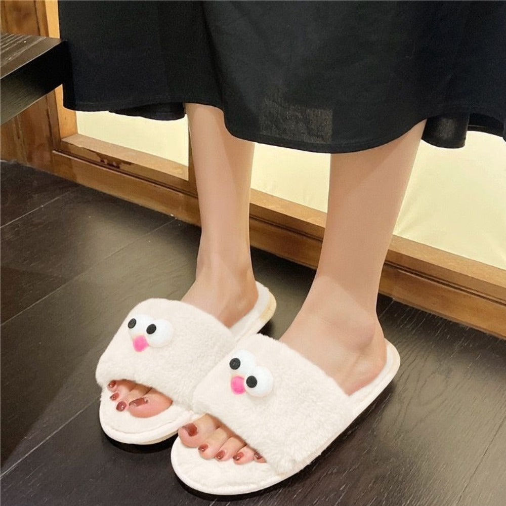 Comfy Indoor Fashion Fur Sandals for Women