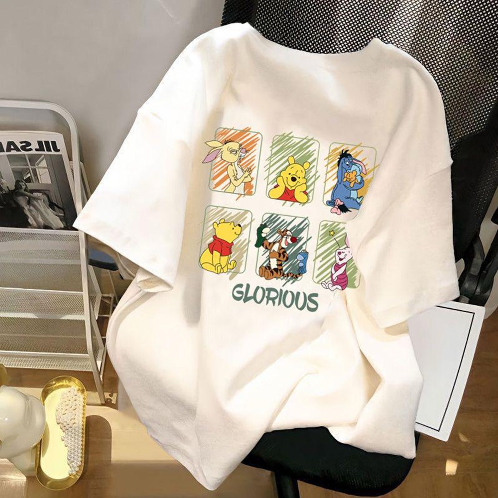 Printed Fashion Short Sleeve T-shirt for Women