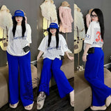 Oversized Round Neck T-shirt & Wide Leg Pant for Women