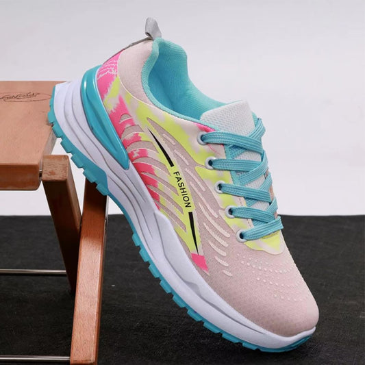 Long Run Casual Designer Pattern Mesh Sneakers for Men