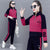 Text Printed Full Sleeve Tracksuit & Pants for Ladies