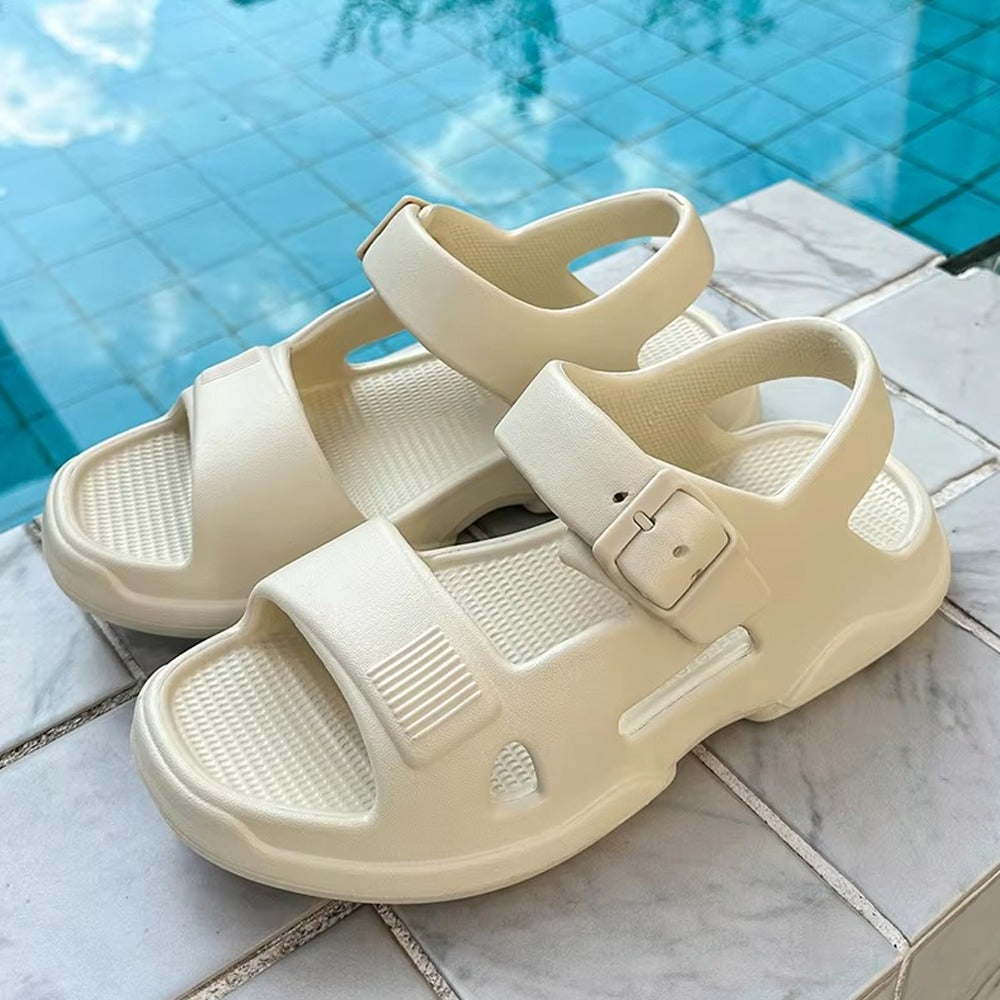 EVA Solid Flat Sports Sandals for Women