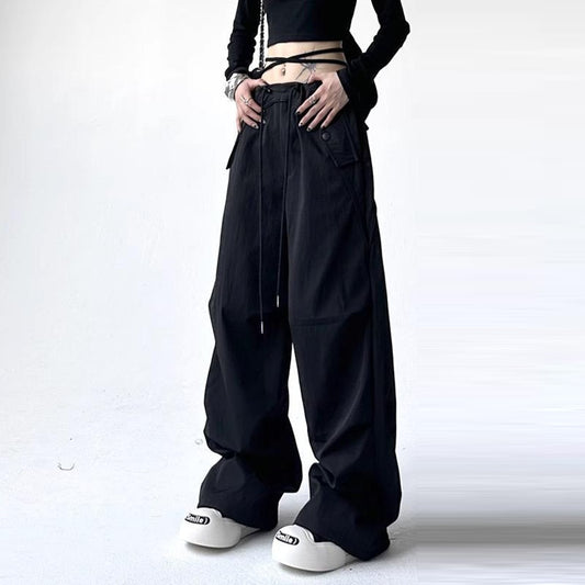 Korean Elastic Fashion Solid Cargo Pant for Women