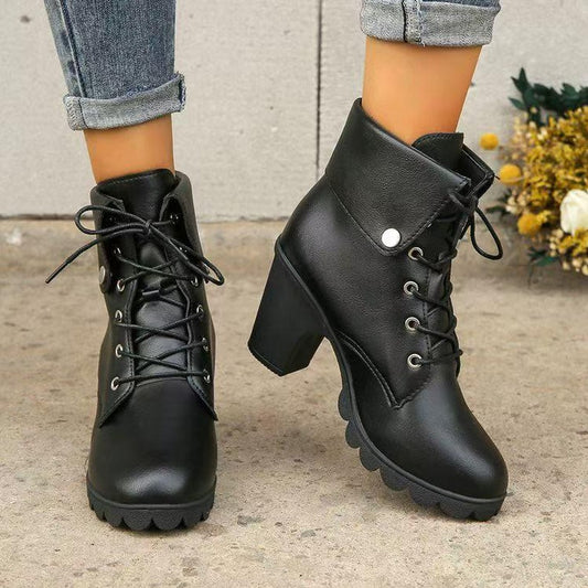 Latest Hiking Fashion Solid Boots for Women