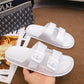 Platform Walking Double Buckle Slipper Sandals for Women