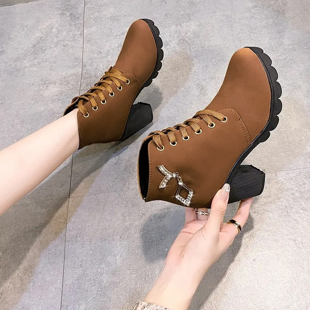Premium Style Ankle Heeled Boots for Women