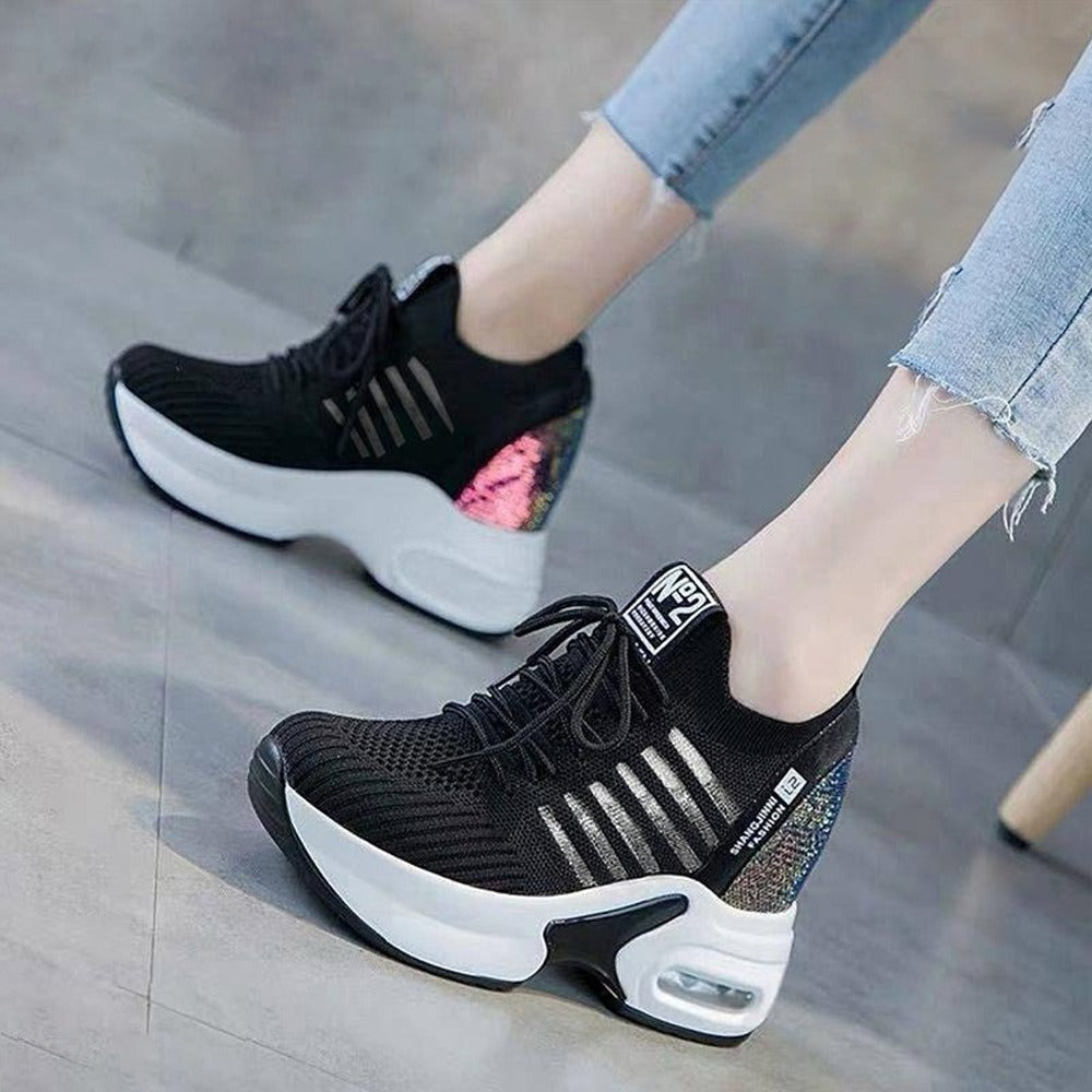 Mesh High Top Fashion Casual Sneaker Shoes for Women