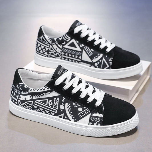 Graffiti Printed Fashion Sneaker Shoes for Men