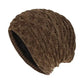 Vintage Fashion Solid Cuffed Winter Hat Knit with Warm Cap for Women