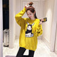 Rabbit Printed Fashion Long Sleeve Pullovers for Women