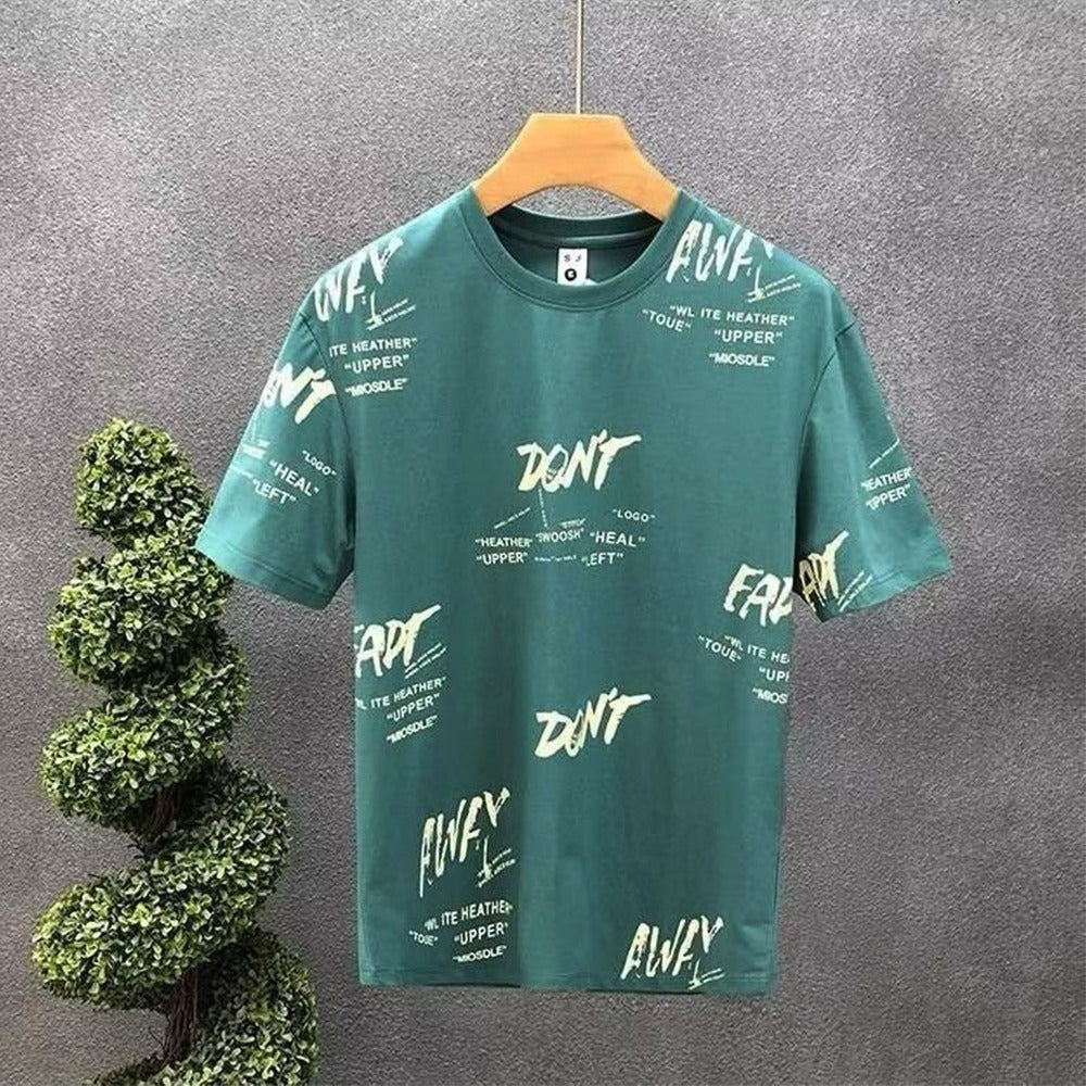 Trendy Letter Printed Short Sleeve T-shirt for Women