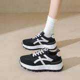 Flat Rubber Sole Running Fashion Sneakers for Women