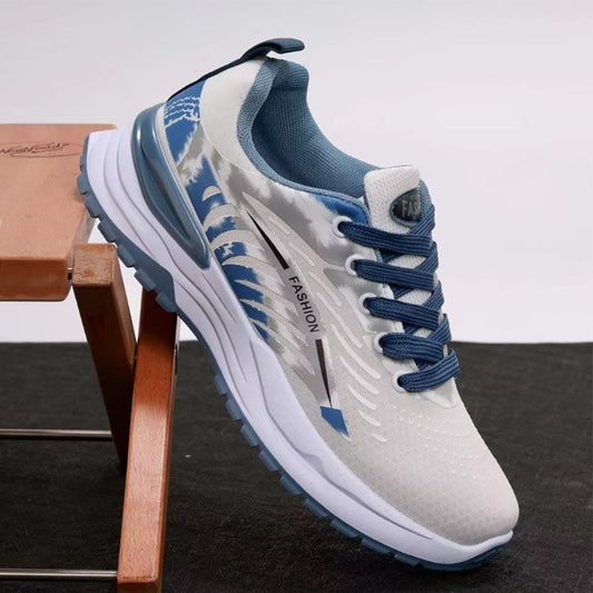 Long Run Casual Designer Pattern Mesh Sneakers for Men