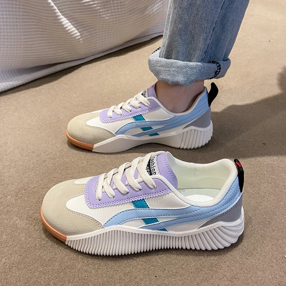 Vintage Fashion Orthopedic Lace Up Sneakers