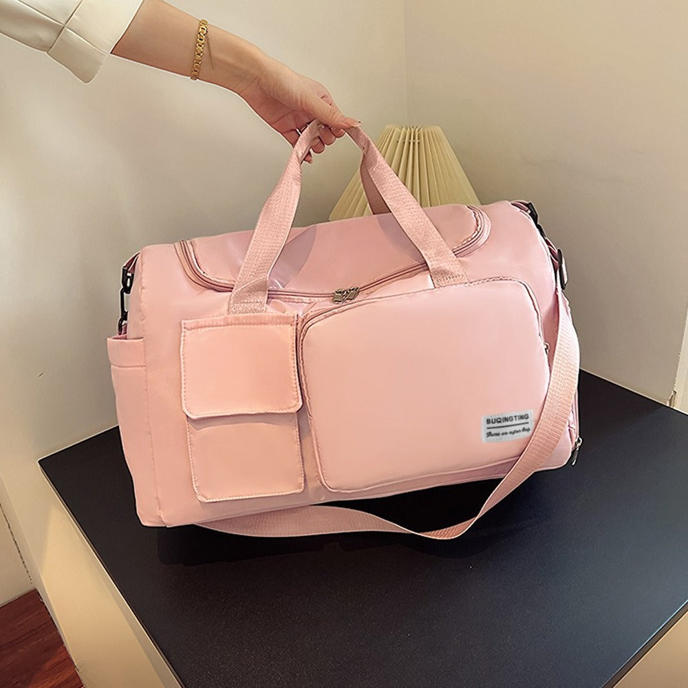 Duffel Solid Large Capacity Gym Travel Handbag
