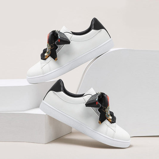 Scarf Toe Fashion Solid Sneakers for Women
