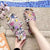 Floral Printed Fashion Flip Flop Sandals for Women