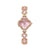 Leaf Petal Fashion Stainless Steel Wristwatch for Women