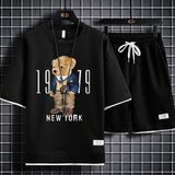Graphics Printed Fashion Short Sleeve T-shirt & Shorts for Men