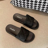 Elegant Slip-On Solid Flat Flip Flop Sandals for Women