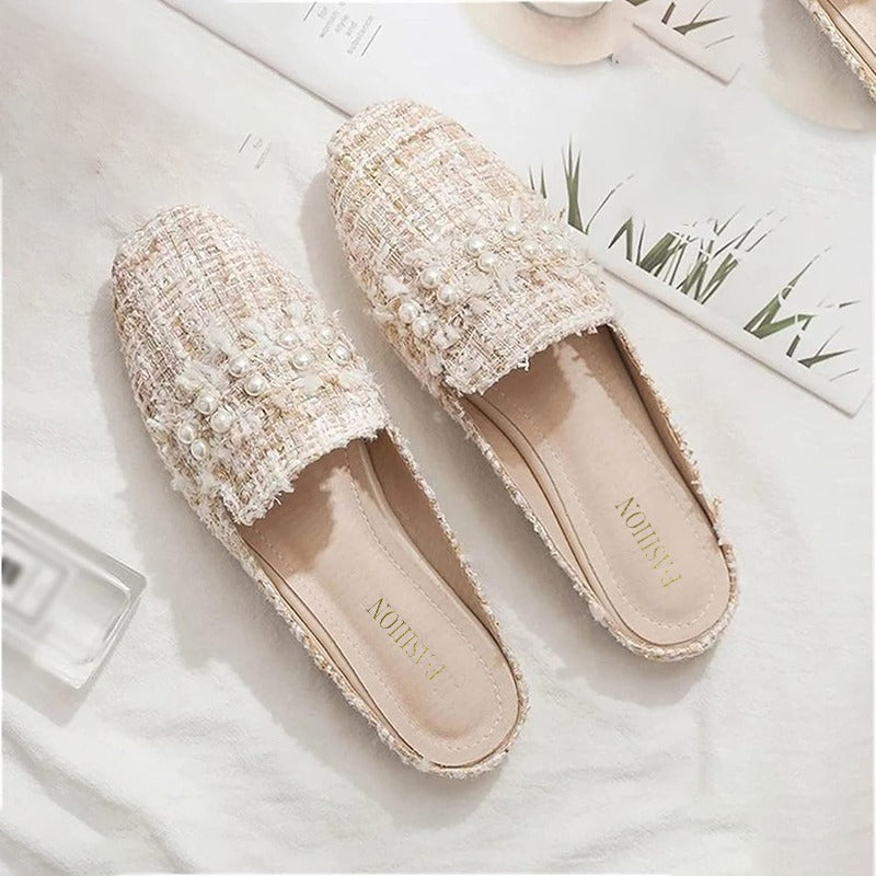 Round Toe Fashion Slip On Sandals for Women