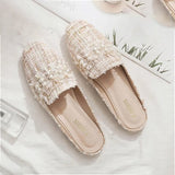 Round Toe Fashion Slip On Sandals for Women
