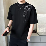 Solid Color Printed Fashion Short Sleeve Shirt for Men