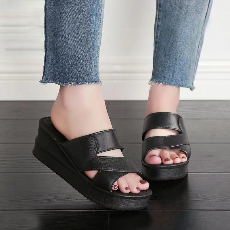 Cross Strap Open Toe Fashion Thick Sole  Sandals for Women