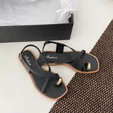Summer Flat Square Toe Minimalist Sandals for Women