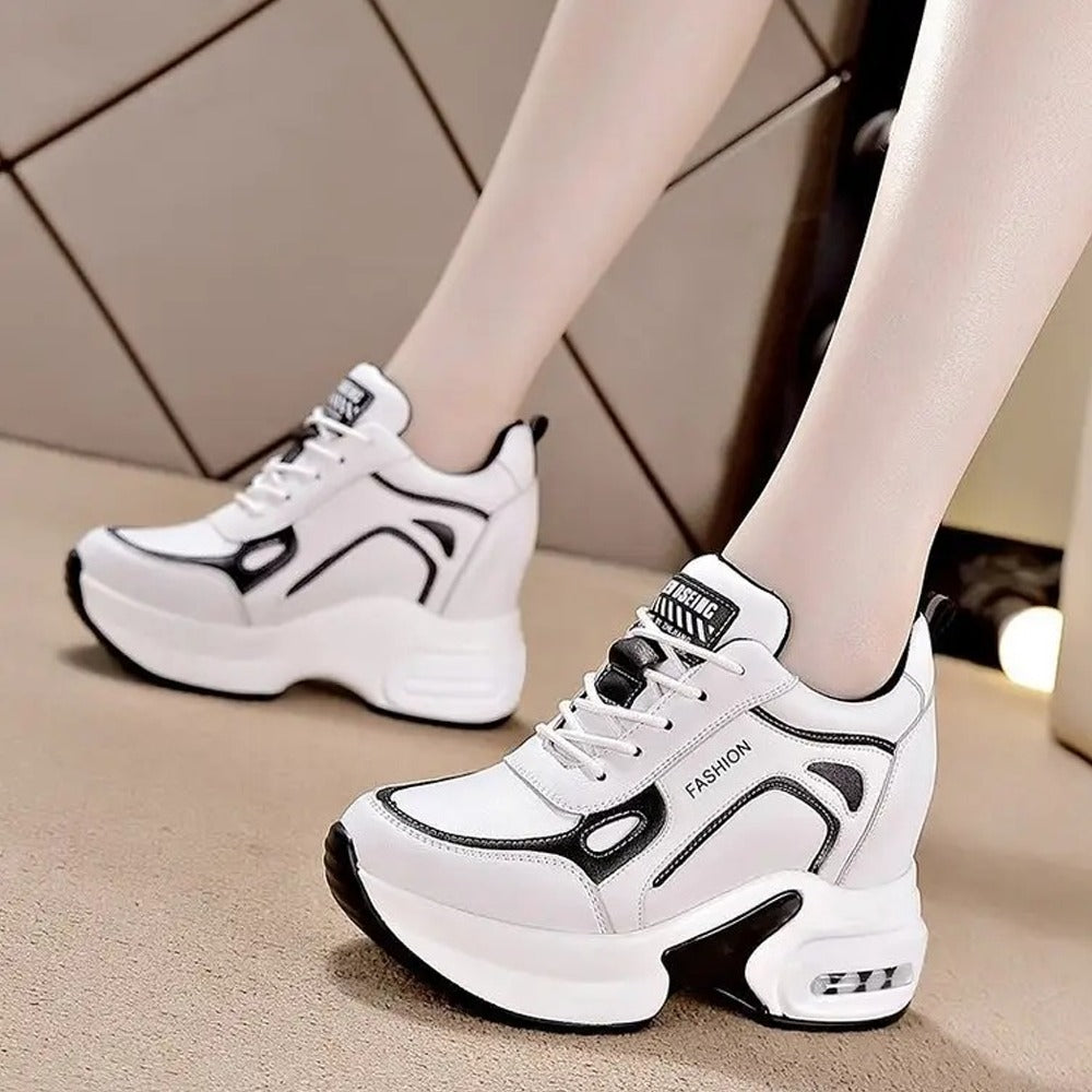 Autumn Fashion Thick Sole High Top Sneakers for Women