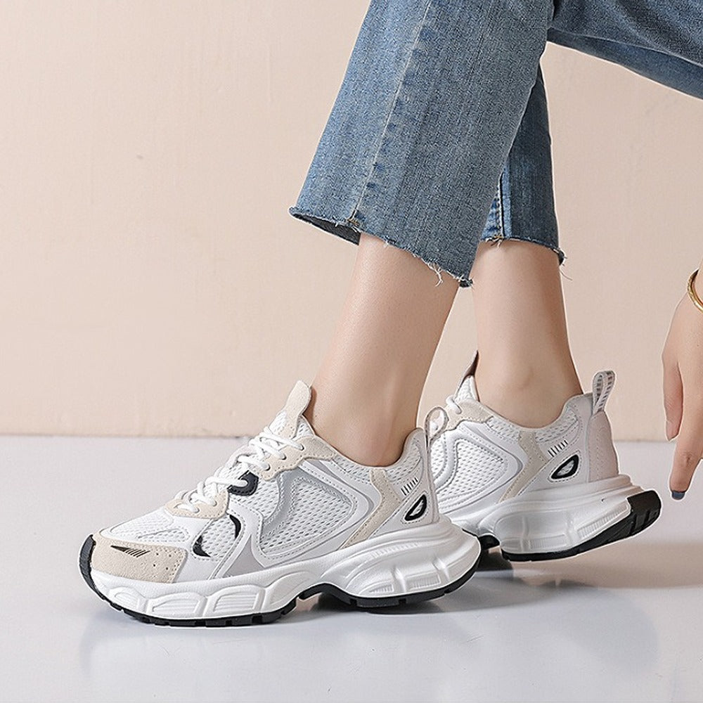 Running Breathable Mesh Wedge Sneaker Shoes for Women
