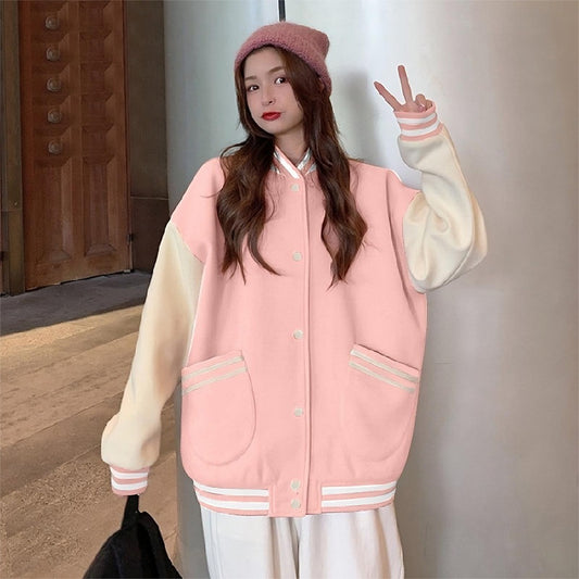 Lapel Coat Fashion Full Sleeve Oversized Front Open Jacket for Women