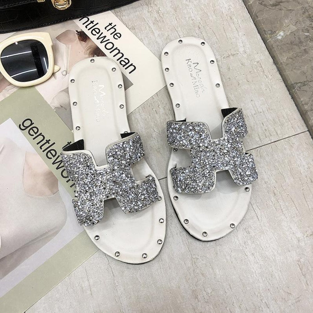 H Shape Flat Beach & Work Wear Sandals for Women