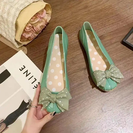 Polka Dot Round Toe Sandal Shoes for Women