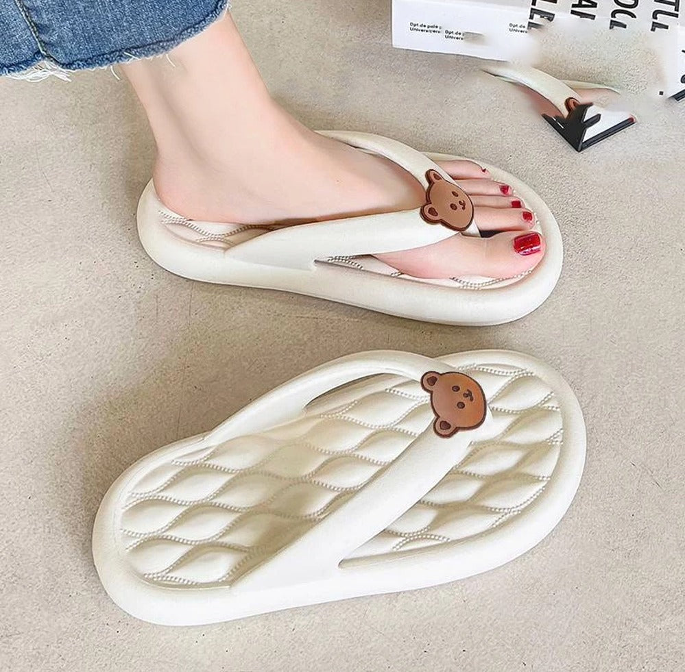 Cartoon Bear Indoor & Outdoor  Slipper Sandals for Women