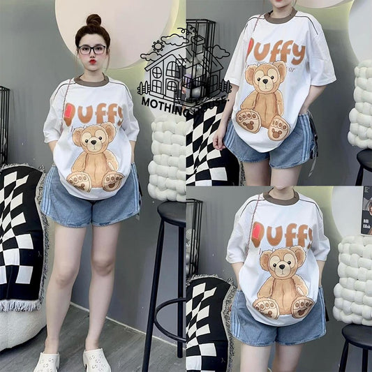 Cartoon Printed Fashion T-shirt for Women