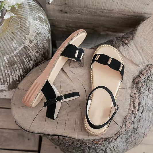 Party Wear Fashion Cute Flat Sandals for Ladies