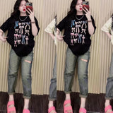 Printed Fashion Casual T-shirt & Pants for Women