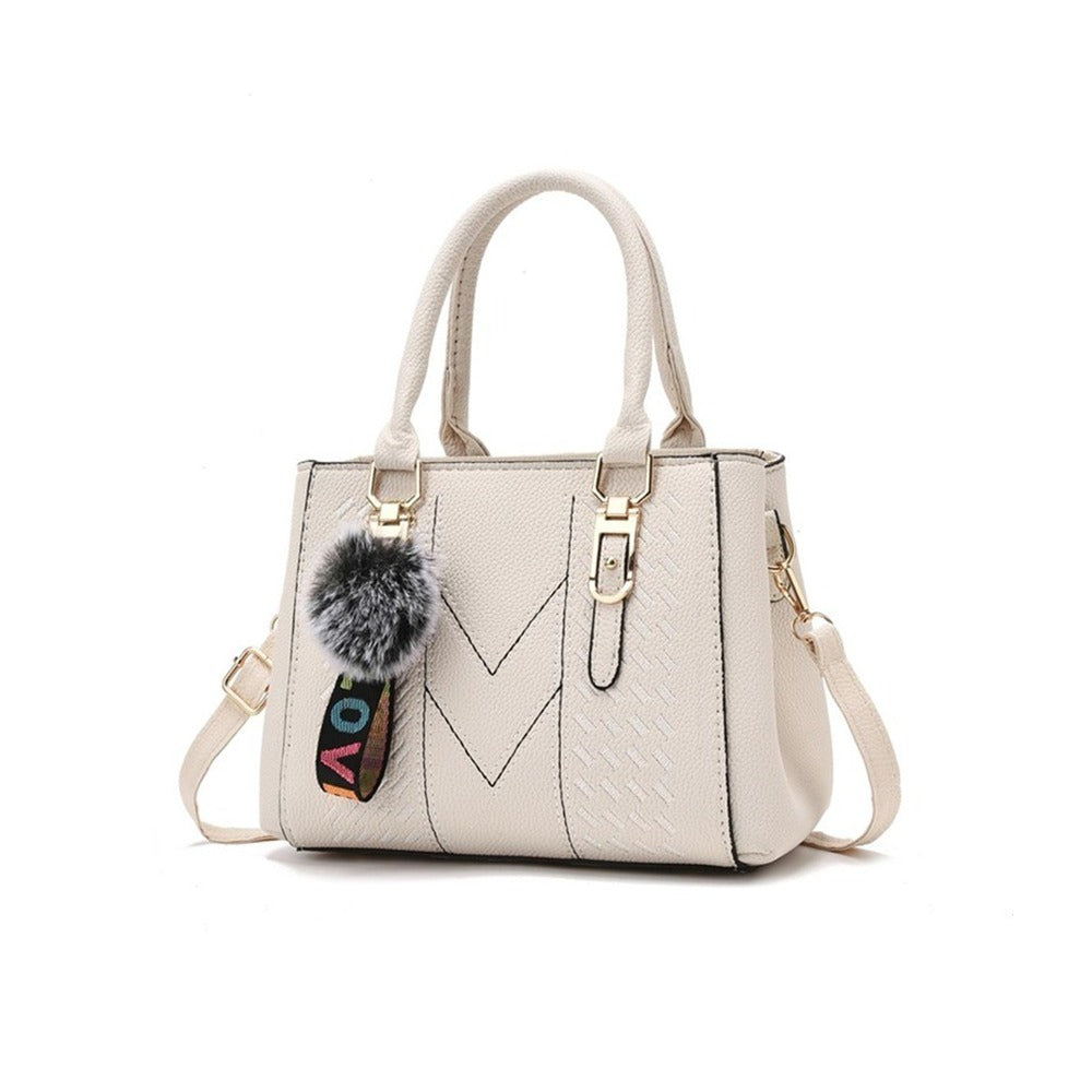 Casual Solid Fashion Faux Leather Hand  Bag for Women