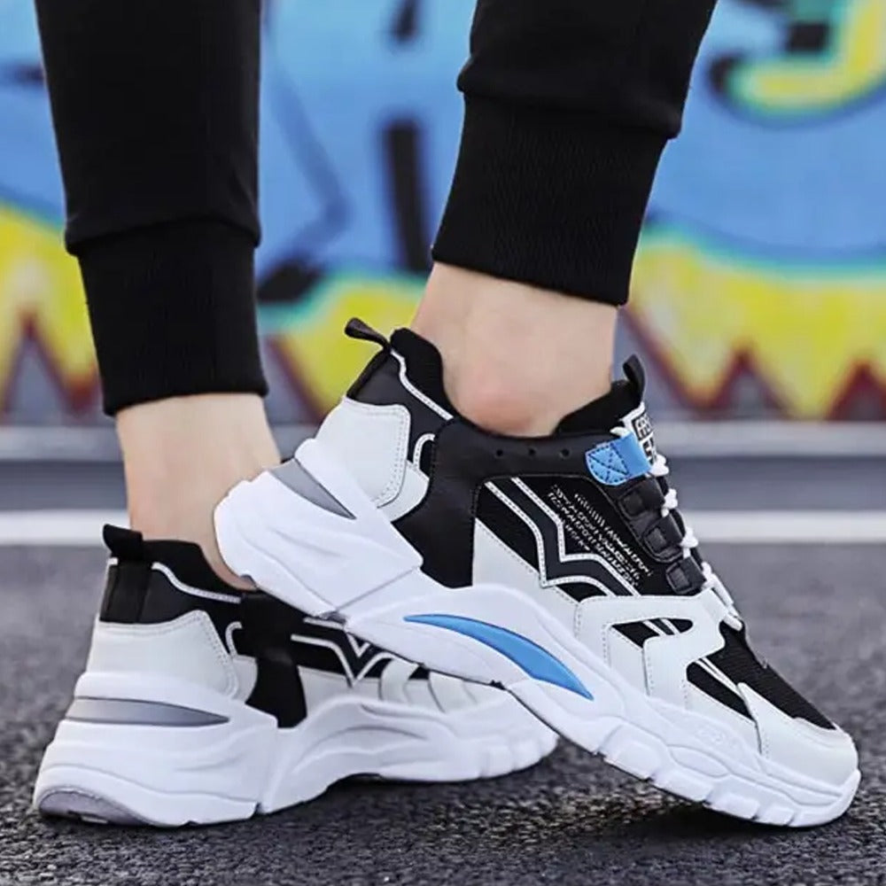 Vulcanized Fashon: Breathable Platform Sport Running Shoes for Men