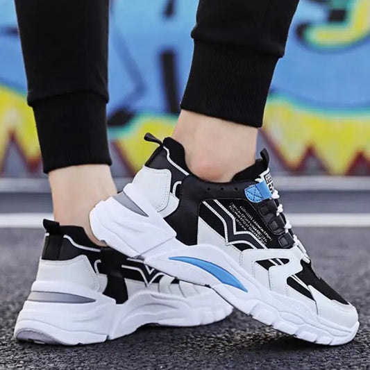 Vulcanized Fashon: Breathable Platform Sport Running Shoes for Men