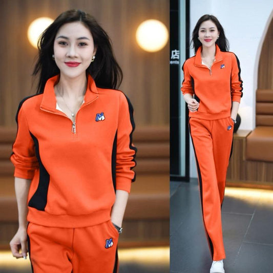 Korean Fashion Dual Color T-shirt & Pants for Women