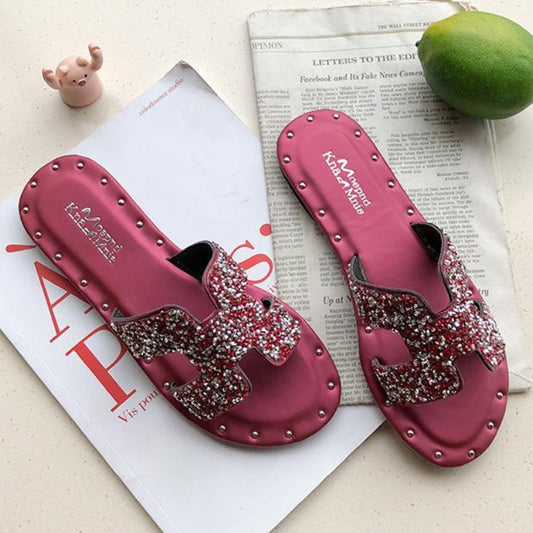 H Shape Flat Beach & Work Wear Sandals for Women