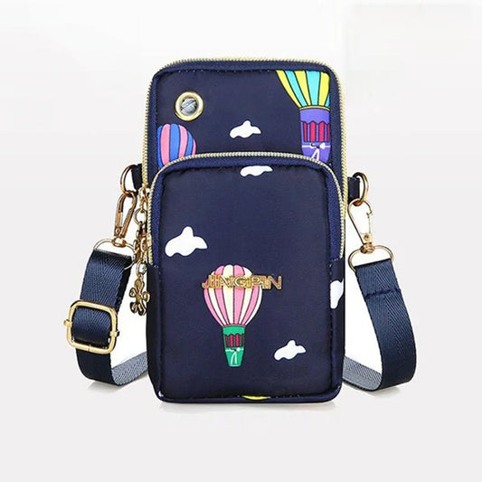 Multicolor Pattern Travel Crossbody Hand Bag for Women
